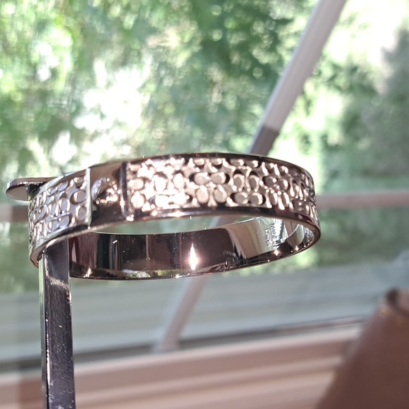 Coach Jewelry - New Coach Silver Bangle Bracelet
